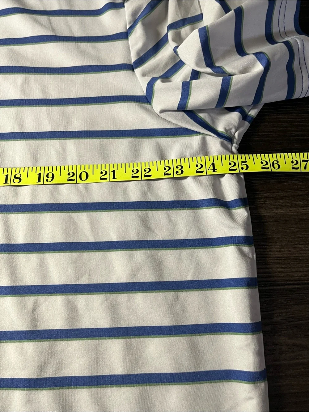 Ralph Lauren RLX Men’s Golf Polo White And Blue Stripes Size XL
